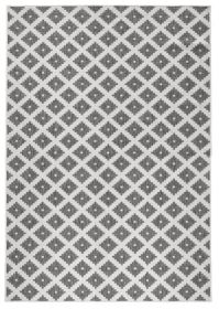Kusový koberec Twin-Wendeteppiche 103126 grau creme – na ven i na doma - 80x150 cm