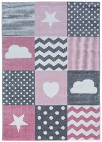 Dětský kusový koberec Kids 620 pink - 120x170 cm