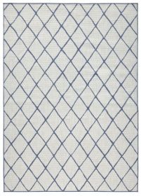 Kusový koberec Twin-Wendeteppiche 103119 blau creme – na ven i na doma - 120x170 cm