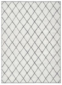 Kusový koberec Twin-Wendeteppiche 103118 grau creme – na ven i na doma - 80x350 cm