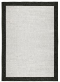 Kusový koberec Twin-Wendeteppiche 103105 creme schwarz – na ven i na doma - 80x250 cm