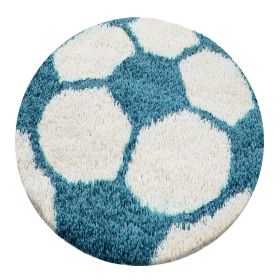 Dětský kusový koberec Fun 6001 turkis - 120x120 (průměr) kruh cm