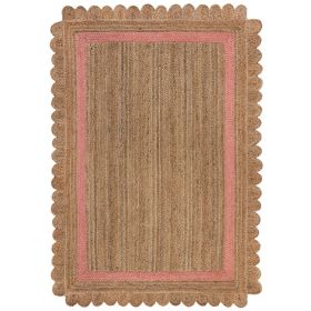 Kusový koberec Grace Jute Natural/Pink - 120x170 cm