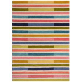 Ručně všívaný kusový koberec Illusion Piano Pink/Multi - 120x170 cm