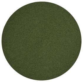 Kusový koberec Braided 105554 Green kruh – na ven i na doma - 150x150 (průměr) kruh cm