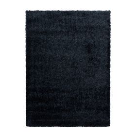 Kusový koberec Brilliant Shaggy 4200 Black - 80x250 cm