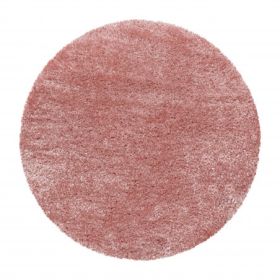 Kusový koberec Brilliant Shaggy 4200 Rose kruh - 200x200 (průměr) kruh cm