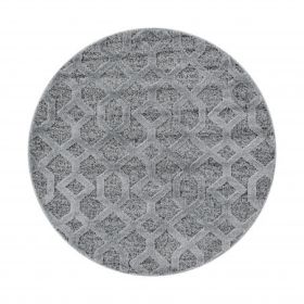 Kusový koberec Pisa 4702 Grey kruh - 200x200 (průměr) kruh cm