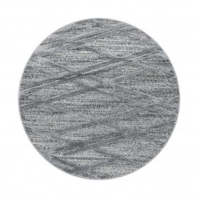 Kusový koberec Pisa 4706 Grey kruh - 200x200 (průměr) kruh cm