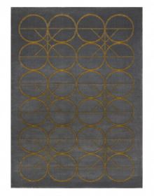 Kusový koberec Emerald 1010 grey and gold - 140x190 cm