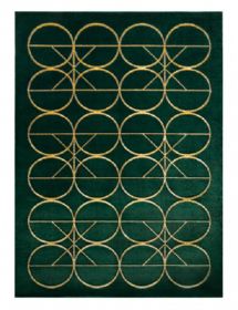 Kusový koberec Emerald 1010 green and gold - 140x190 cm