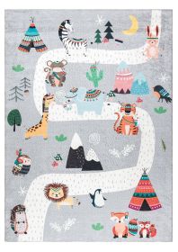 Dětský kusový koberec Bambino 2160 Indian grey - 120x170 cm