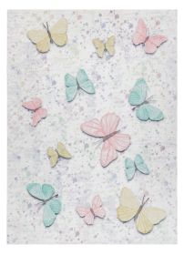 Dětský kusový koberec Bambino 1610 Butterflies cream - 140x190 cm