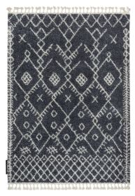Kusový koberec Berber Tanger B5940 grey and white - 140x190 cm