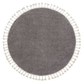 Kusový koberec Berber 9000 brown kruh - 160x160 (průměr) kruh cm