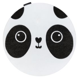 Dětský kusový koberec Petit Panda white kruh - 160x160 (průměr) kruh cm