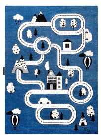 Dětský kusový koberec Petit Town streets blue - 160x220 cm