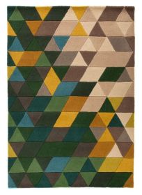 Ručně všívaný kusový koberec Illusion Prism Green/Multi - 120x170 cm