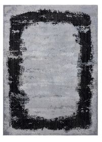 Kusový koberec Core A004 Frame black/light grey - 80x150 cm