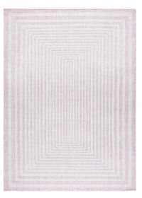 Kusový koberec Sion Sisal Labirinth 22376 pink/ecru – na ven i na doma - 200x290 cm