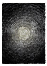 Kusový koberec Flim 008-B2 Circles grey - 160x220 cm