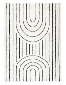 Kusový koberec Mode 8494 geometric cream/black - 140x190 cm