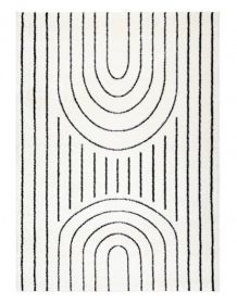 Kusový koberec Mode 8494 geometric cream/black - 180x270 cm