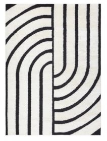 Kusový koberec Mode 8631 geometric cream/black - 120x170 cm