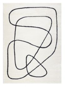 Kusový koberec Mode 8377 abstract cream/black - 240x330 cm