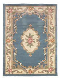 Ručně všívaný kusový koberec Lotus premium Blue - 75x150 cm