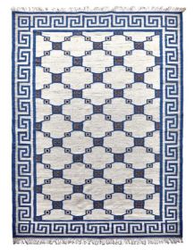 Ručně vázaný kusový koberec Geo DESP P82 Silver Blue - 240x300 cm