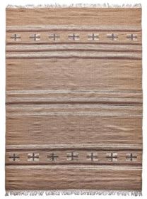 Ručně vázaný kusový koberec Ginger DESP P83 Brown Cream - 120x170 cm