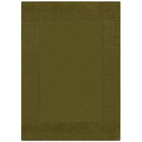 Kusový ručně tkaný koberec Tuscany Textured Wool Border Green - 120x170 cm
