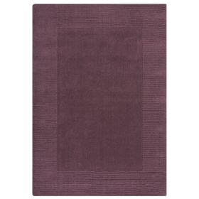 Kusový ručně tkaný koberec Tuscany Textured Wool Border Purple - 160x230 cm