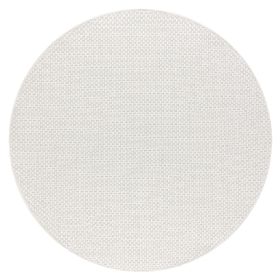 Kusový koberec Timo 6272 White kruh – na ven i na doma - 120x120 (průměr) kruh cm