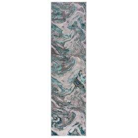 Běhoun Eris Marbled Emerald - 60x230 cm