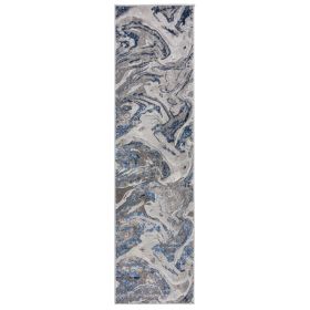 Běhoun Eris Marbled Navy - 80x300 cm