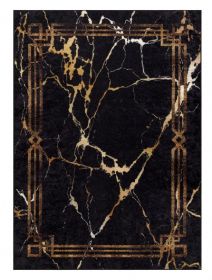 Kusový koberec Miro 51333.801 Marble black / gold - 120x170 cm