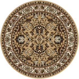 Kusový koberec TEHERAN T-117 beige kruh - 190x190 (průměr) kruh cm