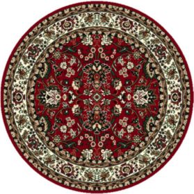 Kusový koberec TEHERAN T-117 red kruh - 190x190 (průměr) kruh cm