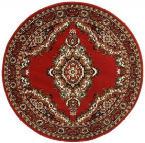 Kusový koberec TEHERAN T-102 red kruh - 190x190 (průměr) kruh cm