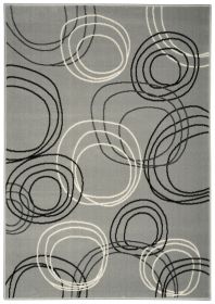 Kusový koberec Kruhy grey - 190x280 cm