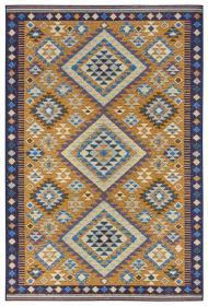 Kusový koberec Cappuccino 105874 Peso Yellow Purple - 120x170 cm