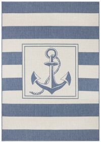 Kusový koberec Twin Supreme 104143 Blue/Cream – na ven i na doma - 120x170 cm