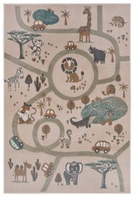 Dětský koberec Adventures 105972 Cream Brown Grey - 120x170 cm
