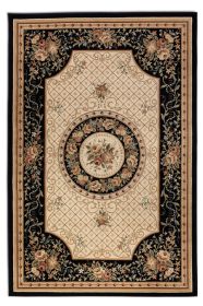 Kusový koberec Herat 105993 Black Cream - 120x170 cm