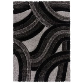 Kusový koberec Indulgence Velvet Carved Grey/Black - 200x290 cm Kusový koberec Indulgence Velvet Carved Grey/Black - 200x290 cm