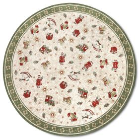 Kusový koberec Villeroy & Boch Toys delight se střiženým vlasem 106218 Green, Multicolor kruh - 160x160 (průměr) kruh cm Kusový koberec Villeroy & Boch Toys delight se střiženým vlasem 106218 Green, Multicolor kruh - 160x160 (průměr) kruh cm