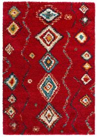Kusový koberec Nomadic 102692 Geometric Rot - 80x150 cm