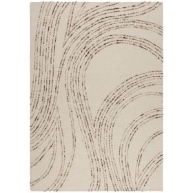 Kusový koberec Memphis Abstract Swirl Natural/Brown - 200x290 cm